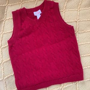 Boys Red Vest